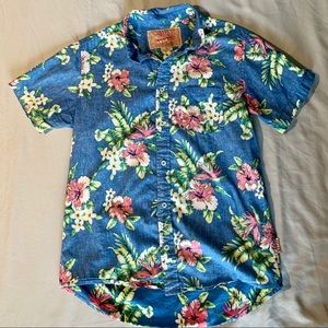 Brooklyn Cloth Men’s Hawaiian Print Button Down T